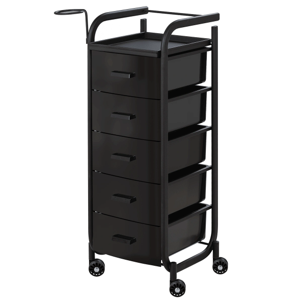 Парикмахерская тележка Арт, чёрный каркас